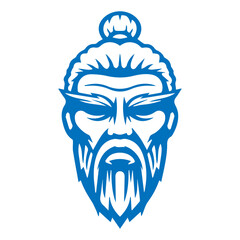 Obraz premium Sensei Logo. Old kung fu master