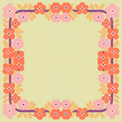 pink background with a frame