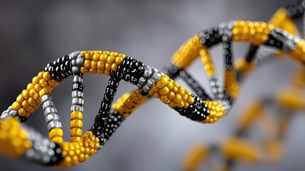 DNA double helix in vibrant colors