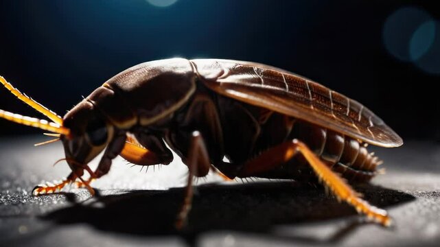 Close-up of a bug sitting on a table
