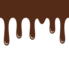 Dripping Chocolate Design Element