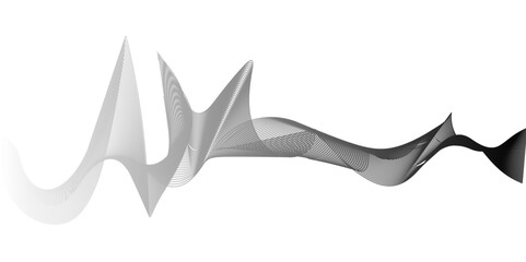 vector illustration of an abstract shark