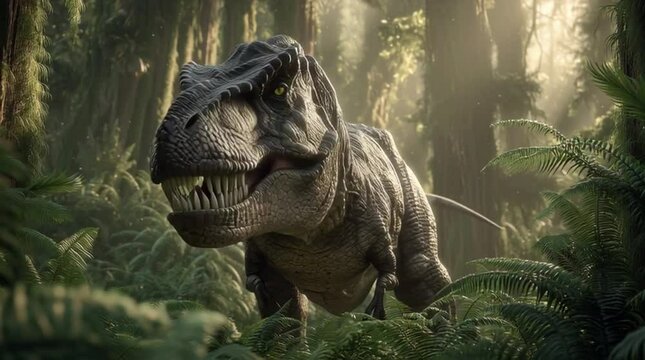 Tyrannosaurus Rex, AI generated video