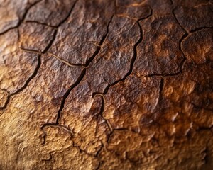 Macro background image of birch bolete cap texture brown