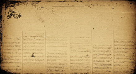 Antique newspaper page texture