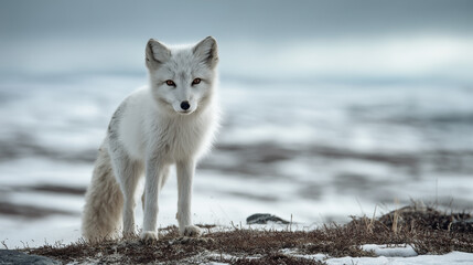 arctic fox standing 
