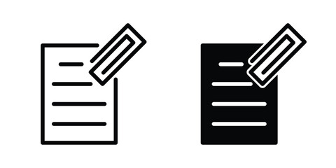 Paper clip icon template