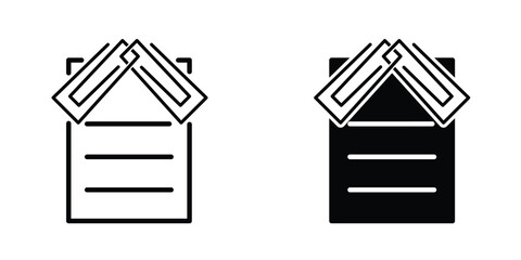 Paper clip icon template