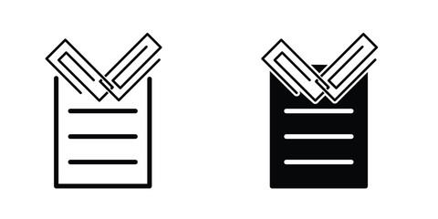Paper clip icon template