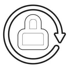 lock icon vector illustration isolated