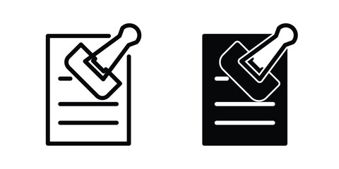 Paper clip icon template