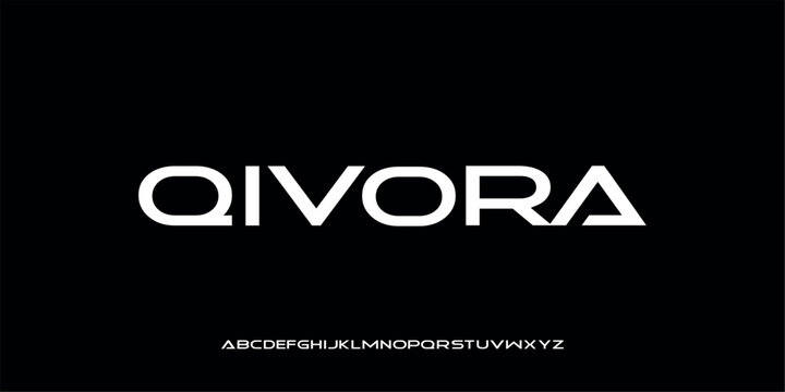 Vector illustration of a geometric style alphabet letter display, sharp angles and clean. Gives the impression of high technology, innovation and luxury.