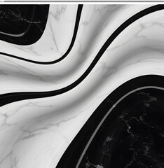 Abstract Black and White Marble Swirl Design Elegant Vector Illustration