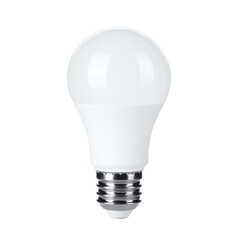 Modern LED Light Bulb on Black Background: Energy-Efficient Illumination