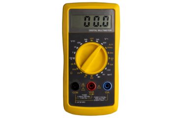 Digital multimeter. Display turned on