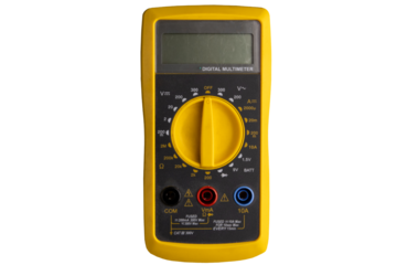 Yellow digital multimeter