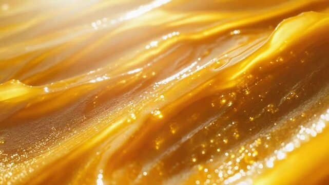 A clear and concise image of yellow liquid in focus