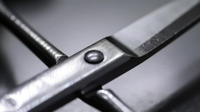 Close-up of metal shears or pruning loppers.