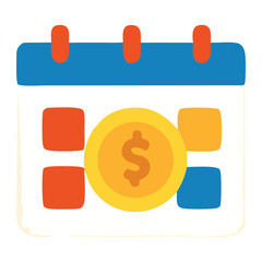 long term planning flat icon