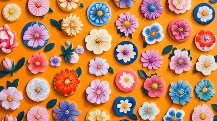 Pretty flower icons, perfect for stickers, labels, tags, or wrapping paper!
