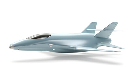 Light Blue Modern Airplane Design isolated on a transparent background