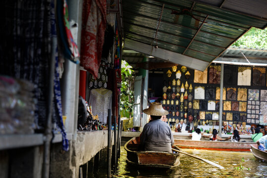 Floating market in Thailand 