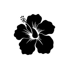 Hibiscus Flower Icon for Tropical & Floral Design Theme