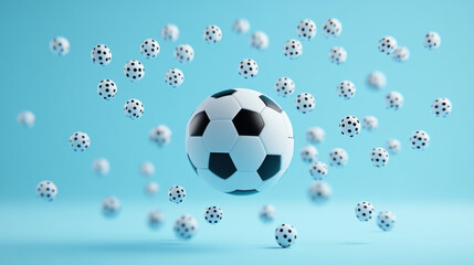 Ball factory, A simulation of repeated impacts on a soccer ball for analysis or demonstration purposes.