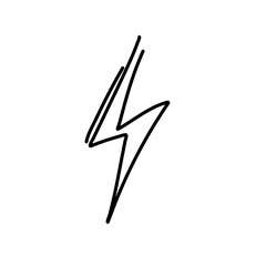 Lightning bolt outline 