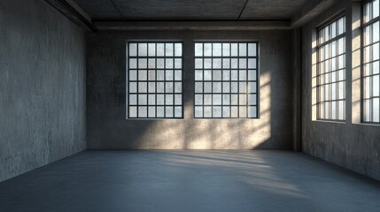 Sunlit Industrial Loft Space.