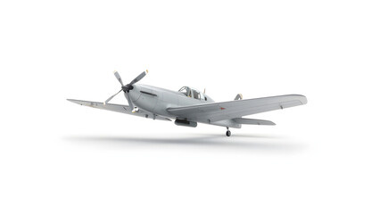 Vintage Propeller Plane Illustration isolated on a transparent background