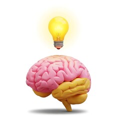 Illuminating Ideas Brainpower and Innovation Concept