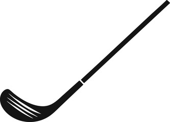 Hockey Stick Silhouette Vector Illustration 