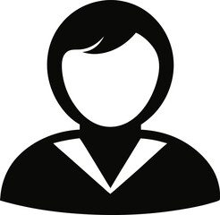 Tag User Icon Silhouette Vector Illustration 