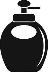 Baby Shampoo Silhouette Vector Illustration 