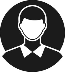 Blocked User Silhouette Vector Illustration 