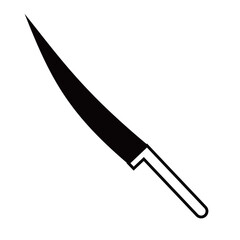 knife vector silhouette , clip art, and symbol. Shilhouette of  knife concept and simple design
