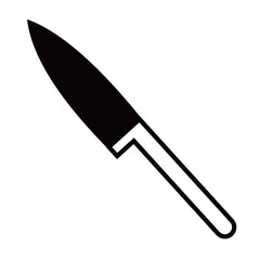 knife vector silhouette , clip art, and symbol. Shilhouette of  knife concept and simple design