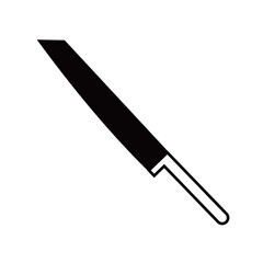knife vector silhouette , clip art, and symbol. Shilhouette of  knife concept and simple design