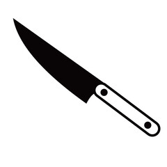 knife vector silhouette , clip art, and symbol. Shilhouette of  knife concept and simple design