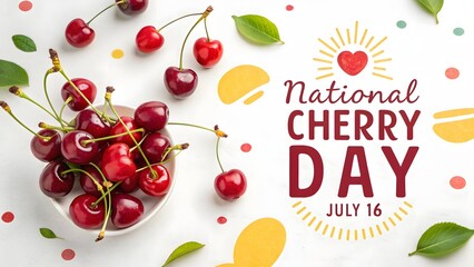 Bursting with Flavor – National Cherry Day Poster