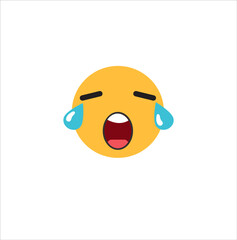 cry emoji vector