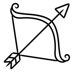 archery icon illustration