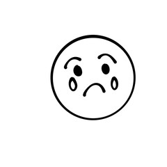 Hand drawn outline face 