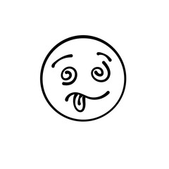Hand drawn outline face 
