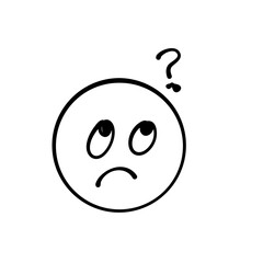 Hand drawn outline face 