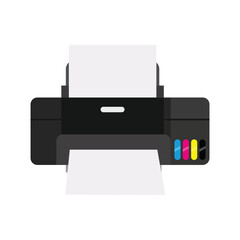 Printer vector on white background