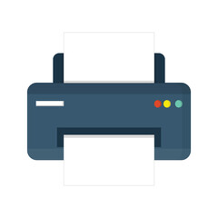 Printer vector on white background