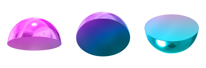 3D Chrome Metallic Abstract Shape Objects, 3d rendering steel gradient shape design element, futuristic, shiny design