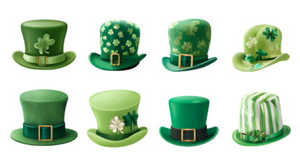 Collection of St. Patrick's Day hats.